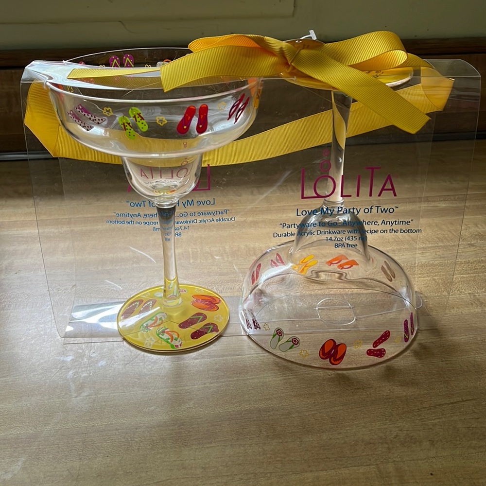 Lolita Acrylic Margarita Glasses